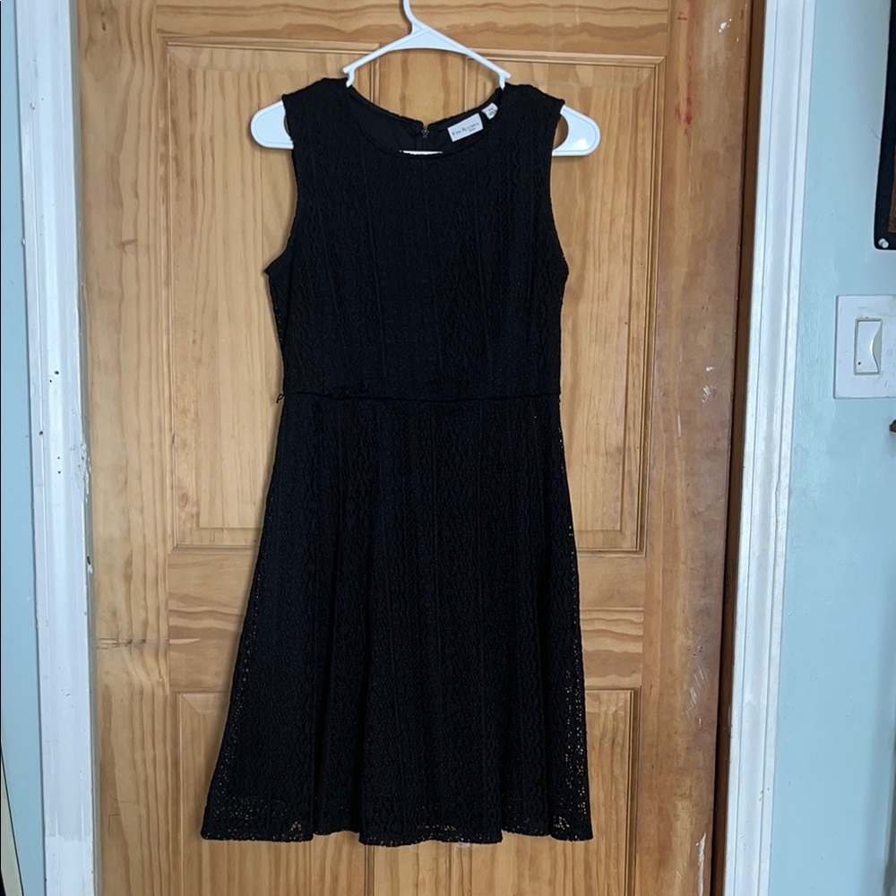 Kim Rogers Black Sleeveless A-Line Mini Dress